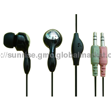 Portable Multimedia Earphone&Headset, In-ear Metalic Earbuds