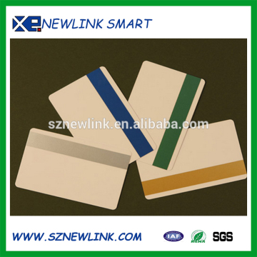 PVC blank magnetic card/blank magnetic stripe cards blank magnetic stripe smart card