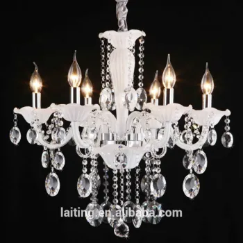 Clear crystal flower bowl top chandelier crystals