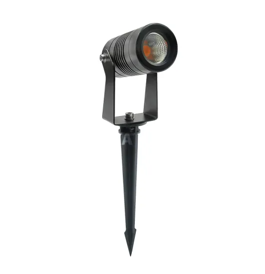 Garden spotlight with black RGBW