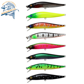 8 Color 10g Luya Bait Fishing Lures for Pale Chub, Bass, Pikes, Yellow Check Carp