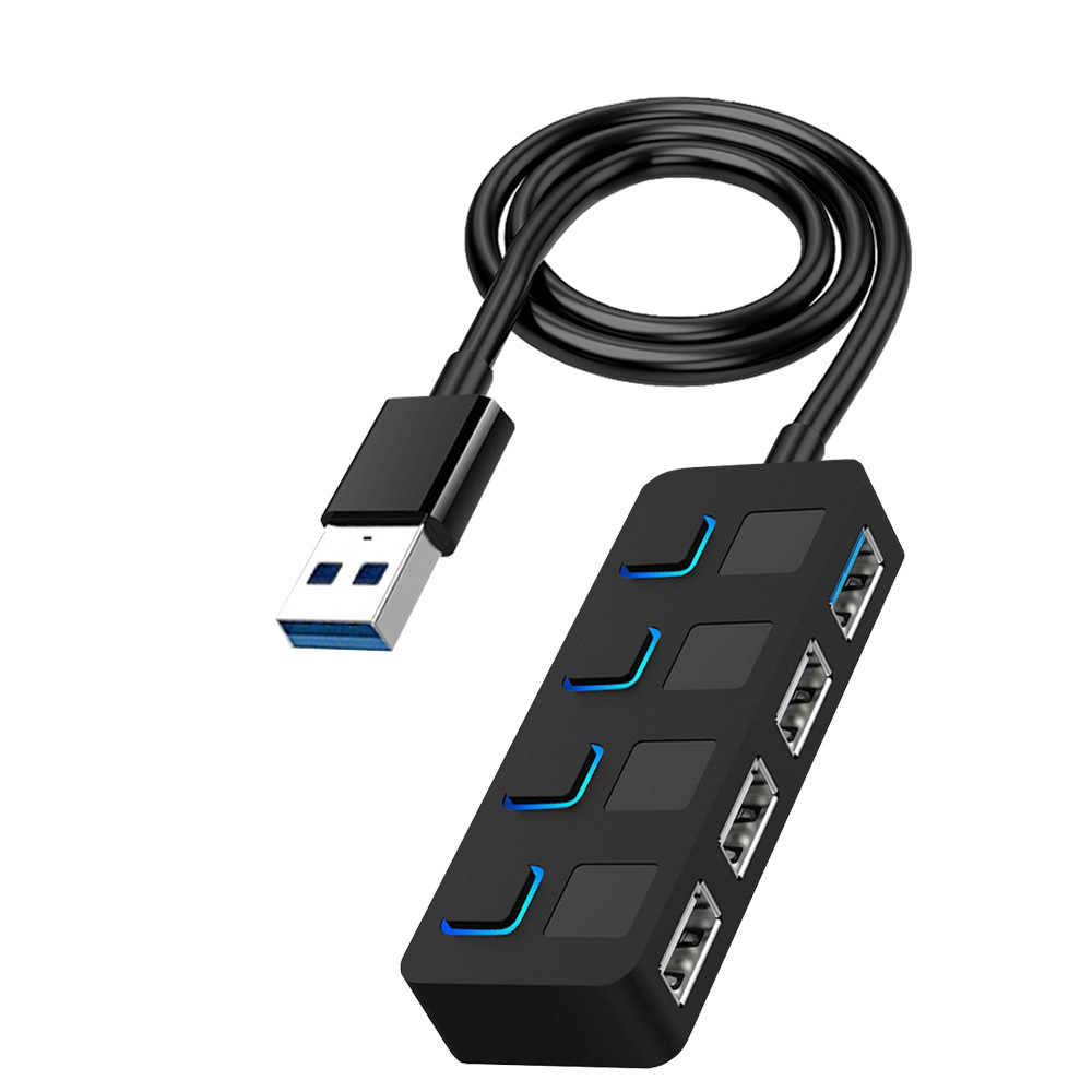 Hub 2.0 USB avec indicateur de LED de commutateur séparé