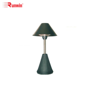 Tavolo Top Top Electric Halogen Patio Heater con base di vimini