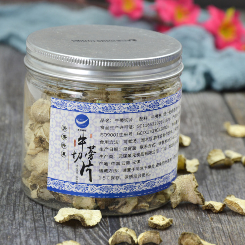 Yunnan Naturalny suszony korzeń łopianu w plasterkach Ziołowa przekąska