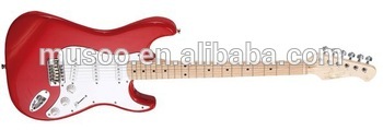 Musoo Brand Electric Guitar ST Style in Red color(MST2020)