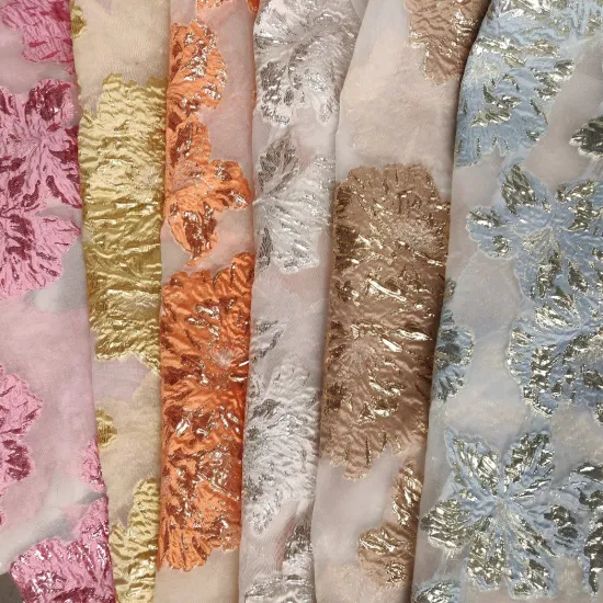 Wholesale Selection of Luxurious Textile Fabrics: From Printed Silk to Metallic Silks, Perfect for Saris and More