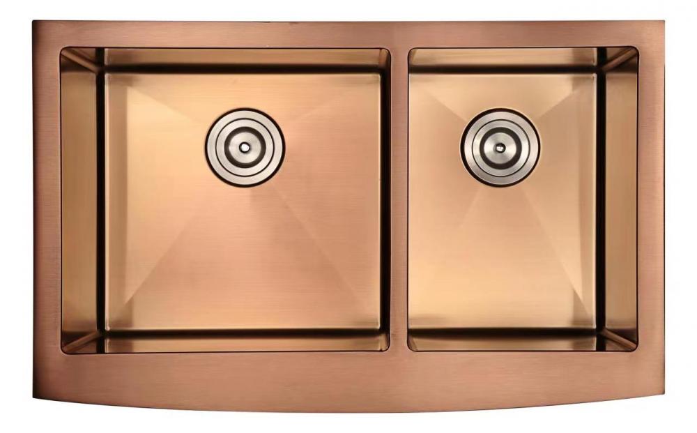 Fattoria del lavello cucina fatta per la cucina fatta per la cucina in bronzo PVD
