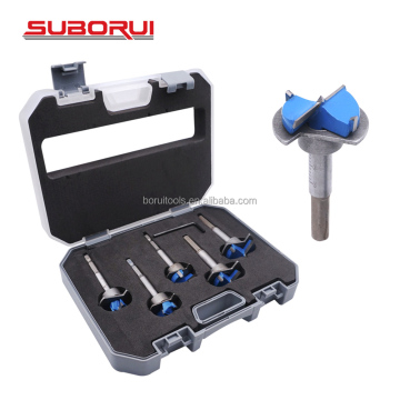 SUBORUI 5PCS TCT Adjustable Hinge Bore Drill Bit Set for Woodworking
