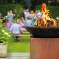 Grilles de barbecue en bois Corten en acier extérieur