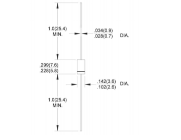 2.0A Standard Diode RL201-RL207