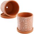 2 Pack Terracotta Plant Pot