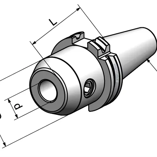 HSK-SLA Tool Holder for CNC Lathe Machine - DIN 69893 Standard