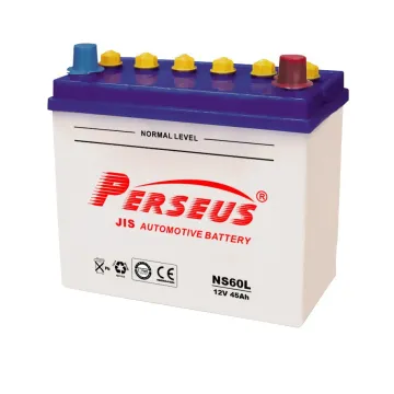 12v 45ah dry charged auto power car battery JIS NS60L/NS60R PERSEUS JIS DRY car battery