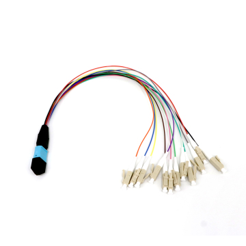 MPO Female to LC OM3 Buffered Multimode Fibre Fibre Patch Patch - 12 kolorów