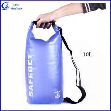 10L Waterproof Bag with Shoulder Strap Backpack Outdoor Sport Kayaking Drifting Boat