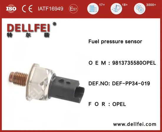 High Quality Diesel Fuel Rail Pressure Sensor 9813735580OPEL for OPEL
