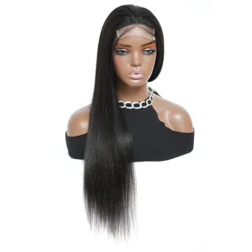 HD lace front wig wholesale 150% 180% density human hair transparent hd lace cuticle aligned 4x4 5x5 closure frontal wigs