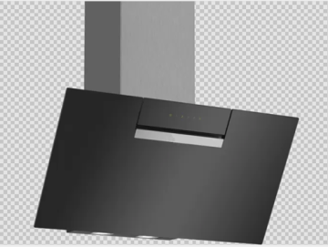 Inclined Kitchen Hood Black