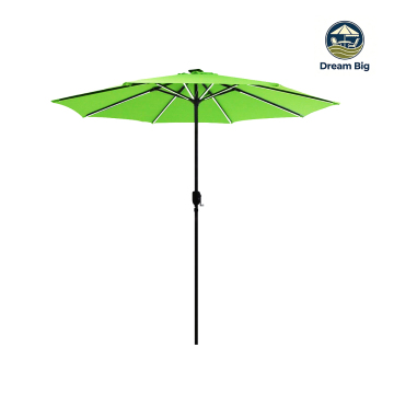 Teal LED Patio Umbrella
