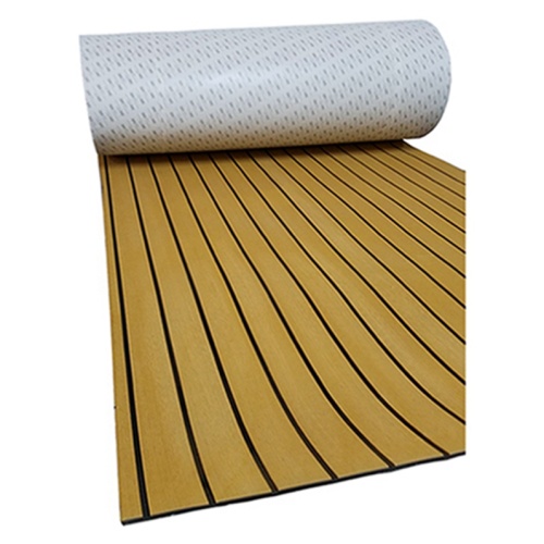 Melors Adhesive Flooring Boat Decking Faux Teak Sheet