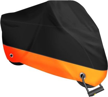 Heavy Duty Waterproof UV Durable Motorcycle Cover - Sun & Rain Protector