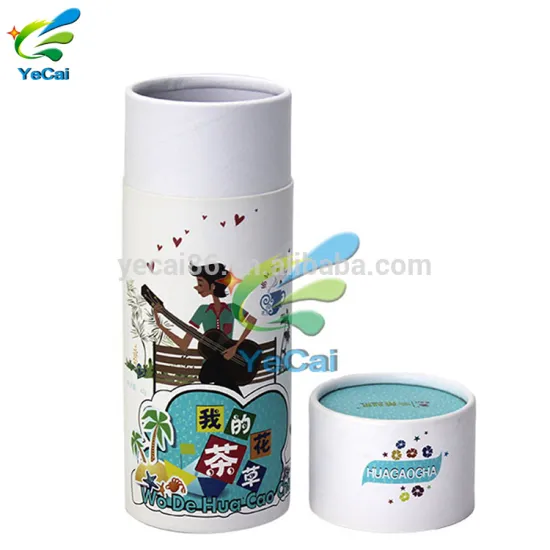 Free sample good supplying cylinder packaging paper box , Chinese round packaging tea gift box