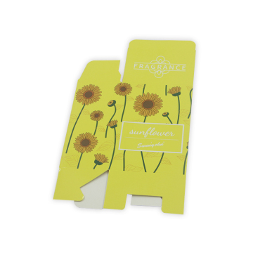 Custom cheap embossing yellow paper packaging color boxes
