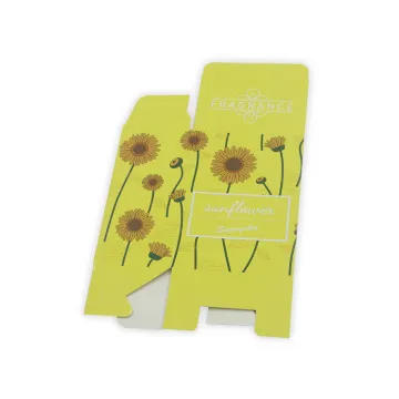 Custom cheap embossing yellow paper packaging color boxes