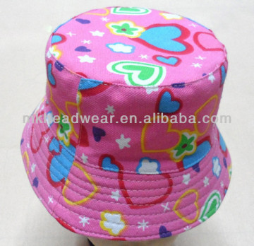Wholesale Cute Printing Summer Unisex Kids Bucket Hat