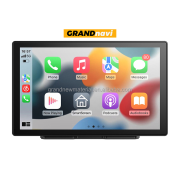 Portable 9 Inch CarPlay Monitor - Wireless CarPlay, Android Auto, MirrorLink, BT Call, Touch Screen for Universal Cars