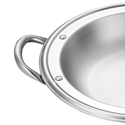 Thickened Stainless Steel Flat Bottom Small Dry Pot for Bars and Tripods