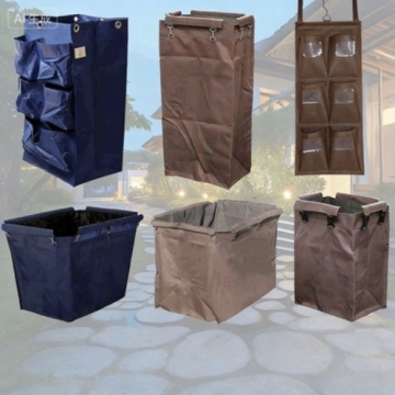 Durable Cleaning Trolley with Multiple Storage Compartments