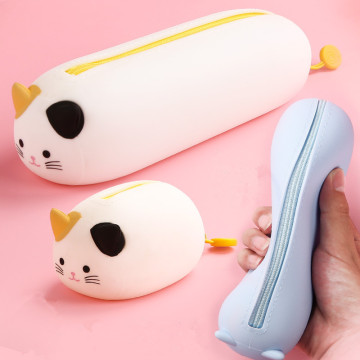 Penholder organizador saco kawaii papelaria lápis caso