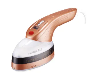 Portable Handheld Steamer with Pump, LCD Display, and Ceramic Soleplate: Your Ultimate Fabric Care Solution