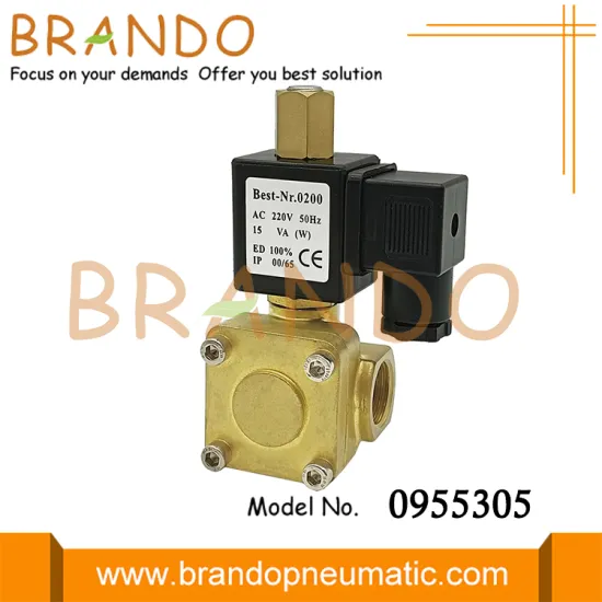 0955305 1/2'' Normally Open Brass Solenoid Valve