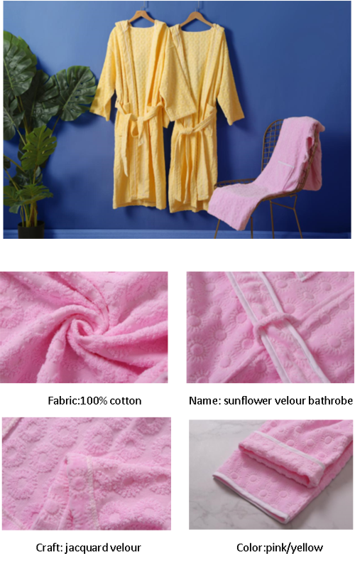 Jacquard Design Bathrobe