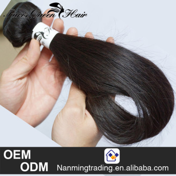 100% brazilian straight wave human hair weft virgin remy no chemical processed