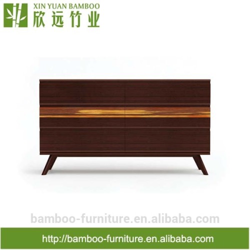 Azara, seis gavetas, aparador, diseño moderno y estilo simple, aparador de bambú, functinal, sólido, muebles de bambú
