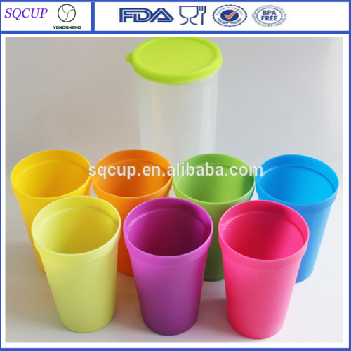 2015 new colors pp plastic mug and gift travel mug hot sell to korea