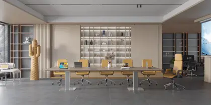 Dual Motor Modern Double Seat Aluminum Height Adjustable Desk