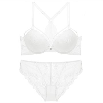 Ensemble de soutien-gorge en dentelle avec fermeture à l&#39;avant et au dos Beauty