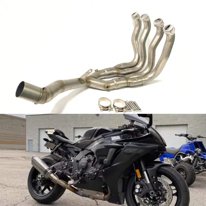 R1 MT10 Front Exhaust Header Pipe 2015-2021 R1M Motorcycle Racing Exhaust