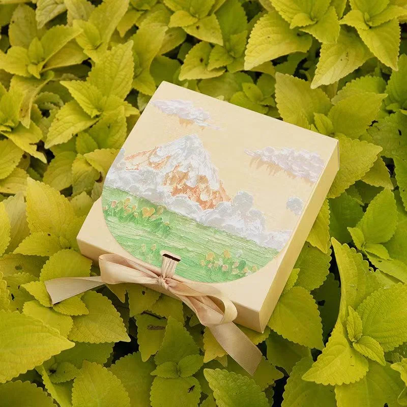 Custom Oil Painting Exquisite Printing Gift Box and Handbag Chocolate Cosmetics Costume Photo Album Postcard Packing Box