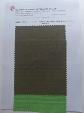 Two-tone Horizontal Stripe Four Way Spandex Fabric-5