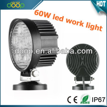 2014 best selling round 60W head light led working light led spot flood led work light