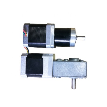 42mm Width Hybrid Bipolar Double Shaft Worm Geared NEMA 17 Stepper Motor with 6Nm Torque Reducer