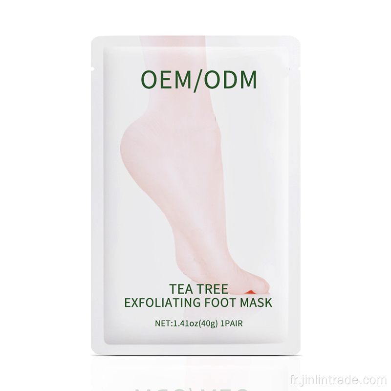 Masque de pied de soin de la peau sèche exfoliant OEM personnalisé