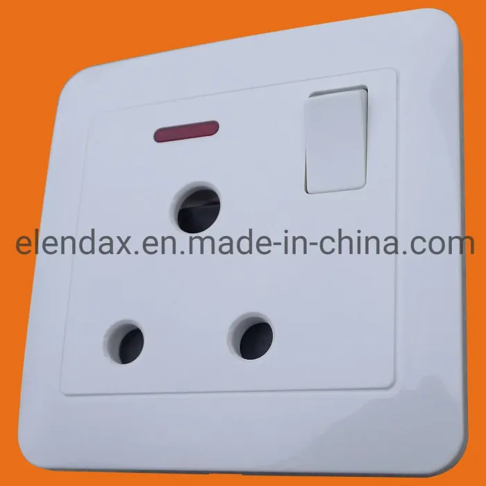 Sakelar Tombol 25A Standar Inggris Inggris (B6005)