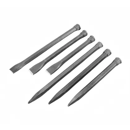 Hexagonal Bar Chisel: Masonry Tool with Flat Tip and Multi-Specification Stone Chisel Options