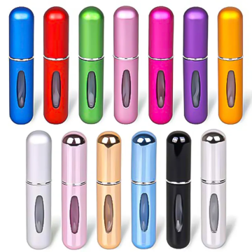 Travel-Sized Aluminum Perfume Bottles - 8ml & 5ml Refillable Atomizer Spray Bottles